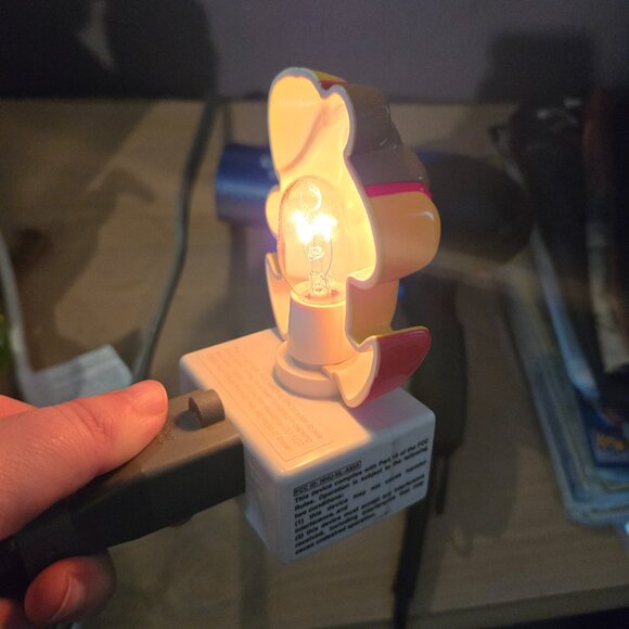 Vintage Kidpower Hugabear Nightlighter Plush Stuffed Animal Yellow With Light - Picture 10 of 10